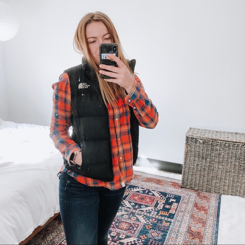 Black Northface Puffy Vest